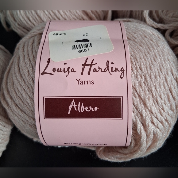 NWT Lot Of 5 Louisa Harding Albero Blush Pink Cotton/Lempur Viscose Knit Yarn - Picture 2 of 4